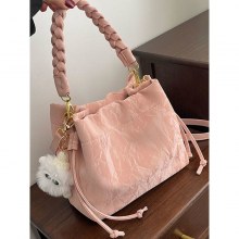 女性のためのピンクのバッグ 2024 新しいスタイル多用途クロスボディバッグファッションハンドバッグバケットバッグ