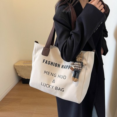 韓国風ファッションレディースショルダーバッグ都会的シンプル通勤ハンドトートバッグ大容量カジュアルワーククロスボディバッグ