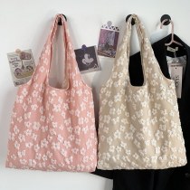 キャンバスバッグデザイン、新しい夏スタイルバッグ、シンプルな妖精の花レースショルダーバッグ、ハンドバッグ、文学バッグ