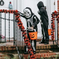 ハロウィン籐カエデの葉デスクトップ装飾階段ドア装飾新しい庭の装飾秋籐男