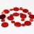 圆形亮片大小组合红色（1米长）