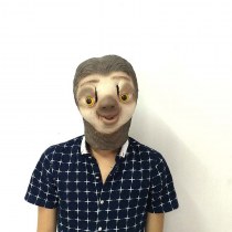 ハロウィンの小道具 ズートピア ライトニング ナマケモノ ラテックス マスク アニメーション 面白い ナマケモノ ラテックス ヘッドギア