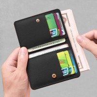 レディース 小さな財布 ショート 2024 新しいシンプルなミニ財布カード ホルダー薄型折りたたみ財布運転免許証ホルダー