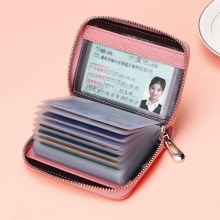 男性用レトロカードバッグ、消磁防止、マルチカードスロット、超薄型IDカードバッグ、女性用盗難防止ブラシ、大容量銀行カードバッグ