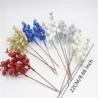 グリッターゴールドレッドシルバーホワイトグリッターブーケクリスマスブーケクリスマスピース装飾 DIY ギフトボックスアクセサリー