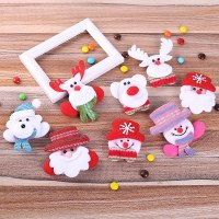 大人と子供のためのクリスマスデコレーションホリデーパーティー用品LEDライト付きクリエイティブスタイル発光ブローチ高齢者向け在庫あり