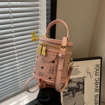 新しいニッチなハイエンドの円筒形ショルダー バッグ 、スタイリッシュな手持ちクロスボディバケット バッグ