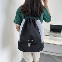 大容量のシンプルなフィットネスバッグ軽量防水カジュアルトラベルバッグ乾湿分離水泳レディースバッグカジュアルバックパック