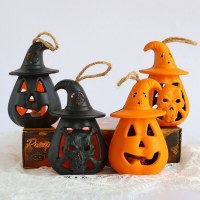 ハロウィーンカボチャランプLEDスカルハンド - ランタンパーティー面白い雰囲気の雰囲気の雰囲気の小道具装飾用品