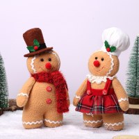 新しいクリスマス装飾ジンジャーブレッドマン人形ヨーロッパとアメリカのおもちゃの装飾品ウールドワーフ人形