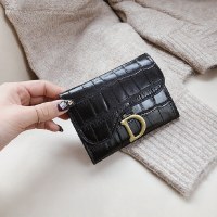 女性のためのレトロな小さな財布、新しい韓国バージョン、ファッショナブルでシンプルなショートウォレット、クレジットカードホルダー、小銭入れ