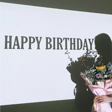 ハッピーバースデープロジェクションランプ雰囲気写真小道具イン告白記念日装飾シーンレイアウト投影