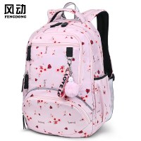 女性のバックパックカジュアル中学生と高校生の通学カバン韓国語版大容量多層トラベルバッグ軽量プリントバックパック
