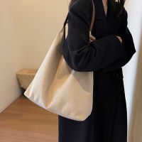 女性のためのスエードバッグ 2024 新しいファッション大容量シングルショルダー脇の下バッグカジュアル多目的通勤キャリア