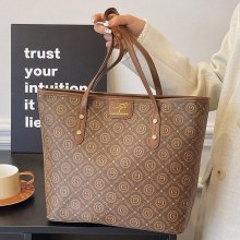 女性用トートバッグ 2024 新しいハイエンド PU ハンドバッグ気質多用途大容量通勤バッグ