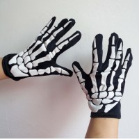 ハロウィン用品小道具装飾仮面舞踏会ホラースケルトンゴースト布手袋スケルトン手袋狼男手袋