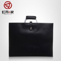 薄型 シンプル ビジネスバッグ、男女兼用OLタブレットバッグ、ブリーフケース、男女兼用牛革携帯ショルダーバッグ