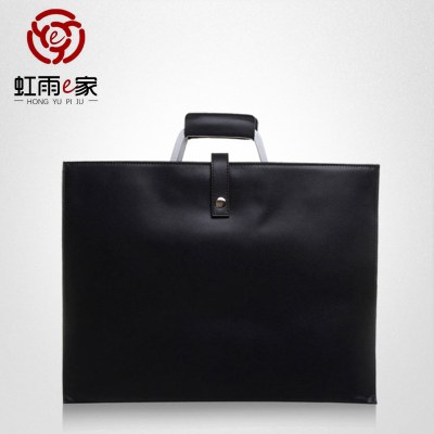 薄型 シンプル ビジネスバッグ、男女兼用OLタブレットバッグ、ブリーフケース、男女兼用牛革携帯ショルダーバッグ