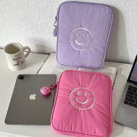 韓国語版のかわいい笑顔のタブレットバッグ ipad 収納バッグ Apple pro 11 インチポータブルインナーバッグに適しています