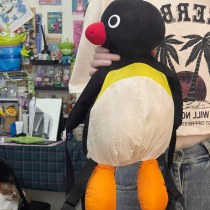 漫画リトルペンギン人形バッグ人形バックパックかわいい女の子バックパック学生ショルダーメッセンジャーバッグギフト