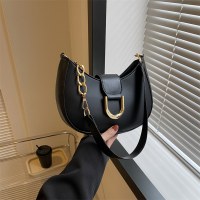 シンプルでファッショナブルな無地ショルダーバッグ女性用夏通勤テクスチャ脇バッグカジュアル団子バッグトレンド