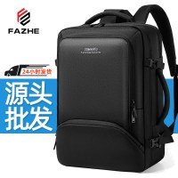 バックパックメンズ 17 インチ多機能防水コンピュータバックパックメンズ大学生スクールバッグトラベルバッグ