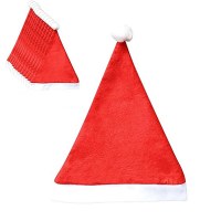 クリスマス帽子、通常の不織布クリスマス装飾、帽子、アクティビティ用品、大人と子供用のサンタ帽子