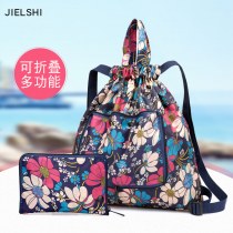 巾着バックパック女性のシンプルな巾着バッグ防水 折りたたみ 収納バッグスポーツフィットネスバッグ巾着ポケット旅行バックパック