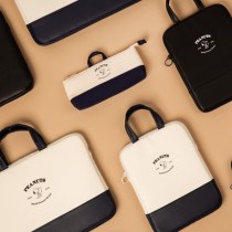 韓国 Shrubi レター 11/13/15 インチ iPad ポータブルラップトップタブレットバッグ防水ジッパーバッグ