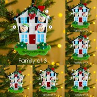 樹脂合金クリスマスペンダント雪だるまハウスクリスマスオーナメントペンダント