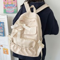インスタイル バタフライ ボウ ランドセル 女子大生 中学生 ネットセレブ バックパック 大容量 ニッチバックパック