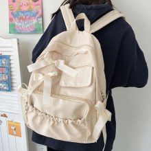 インスタイル バタフライ ボウ ランドセル 女子大生 中学生 ネットセレブ バックパック 大容量 ニッチバックパック