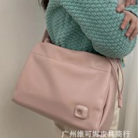 新しいソフトレザーショルダー脇の下バッグ韓国スタイルフレンチトート巾着クロスボディバッグ