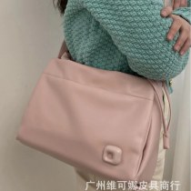 新しいソフトレザーショルダー脇の下バッグ韓国スタイルフレンチトート巾着クロスボディバッグ