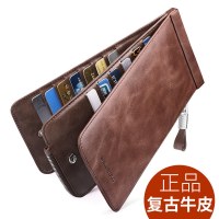 本物のカードバッグメンズマルチカードスロット超薄型財布メンズロング大容量カードバッグレディースカードホルダー