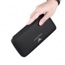 財布 メンズ ロング 牛革 ハンドバッグ ユース クレジットカード 複数のカードスロット 財布 レザー ジッパー クラッチ