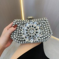ダイヤモンドがちりばめられたクラッチバッグ、ウェディングドレス、誕生日パーティー、イブニングドレスバッグ、社交パーティーのクロスボディディナーバッグ