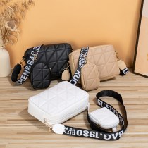 小さな香りのスタイルの収納袋 2 点セット 2023 新しいバッグの女性のファッション携帯電話バッグ大 容量 菱形ショルダーバッグ