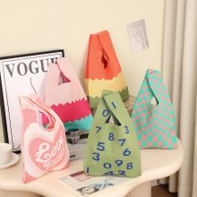 ハンドバッグ レディース ニットウール バケットバッグ 日本語と韓国語バージョン 多用途 手持ち カジュアル トートバッグ ランチバッグ