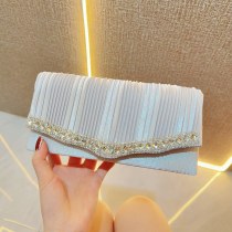 新しいラインストーングリッター女性のクラッチチェーン斜めイブニングドレスバッグブライダル宴会バッグレディースハンドバッグ