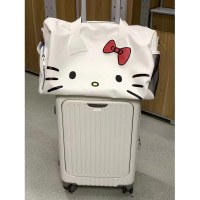 漫画のかわいい大きなバッグ ショルダー リボン ハローキティ ポータブル ジム バッグ クロスボディ トラベル バッグ