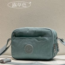 新しいファッショナブルな韓国スタイルのナイロン布クロスボディバッグ 5 層大容量ショルダーバッグレディースバッグ