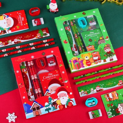 クリスマス ポータブル 6 ピース ステーショナリー ギフト ボックス セット 小学生、子供の幼稚園の学習小物ギフト ご褒美