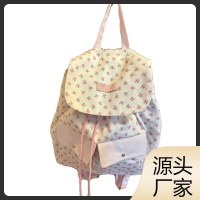 高見えする大容量のキャンバスバックパック女性用 2024 新しいニッチガールバックパック学生通学