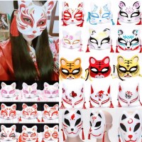 大人の猫フェイスフォックスマスク、ドゥイン、同じ日本のスタイル、古代の風のアニメストール子供用マスク