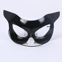 ハロウィン仮装パーティーパーティードレスアップ小道具新しい黒のハーフフェイスセクシーキャットウーマン美容マスク
