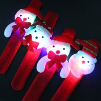 クリエイティブクリスマス子供用パットサークルライトアップブレスレットスナップサークルクリスマスギフトプチギフトおもちゃ装飾用品