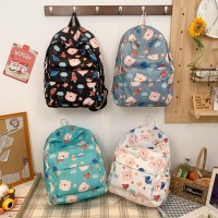 2024 小学生中学生スクールバッグ女性韓国語バージョン高校キャンパスバックパック新しい大容量かわいいバックパック