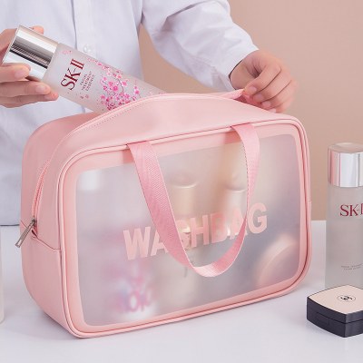 防水トイレタリーバッグ、肥厚大容量ビーチバッグ、旅行化粧品収納バッグ、ポータブルハンドヘルド化粧品バッグ卸売