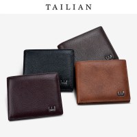 メンズ財布ショートビジネスクラシックマルチカードスロットウォレット本革ギフトボックスウォレット